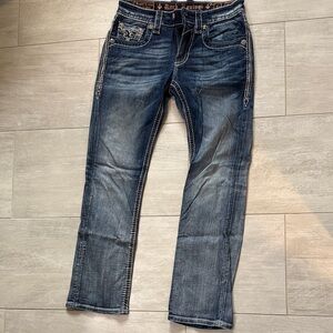 Rock Revival Dark Blue Slim Jeans
